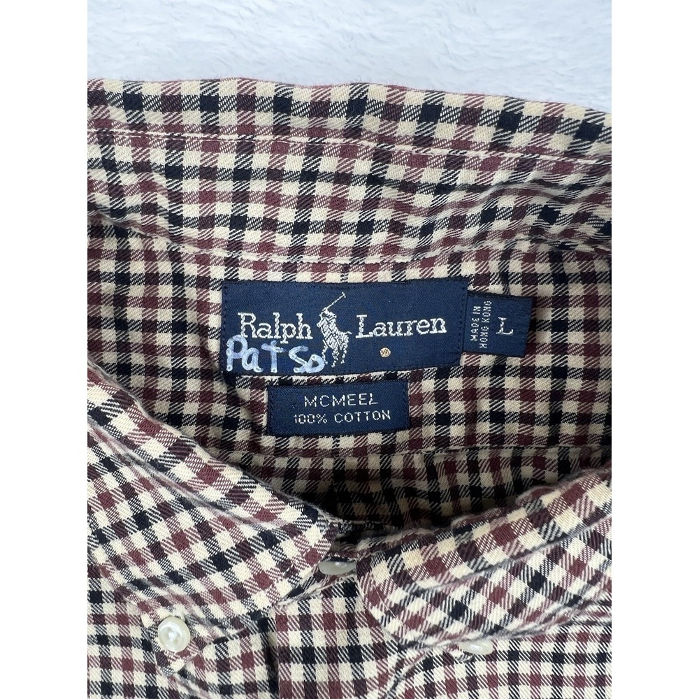 Polo Ralph Lauren MCMEEL Long Sleeve Button Up Shirt Soft Cotton Mens Size Large - Picture 3 of 6